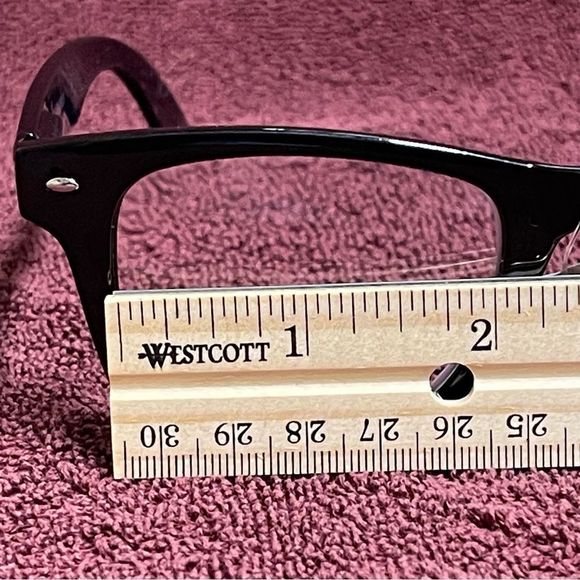 Jeffrey Banks Designer Men's Black Reading Glasses +1.50 NWOB - Picture 5 of 16